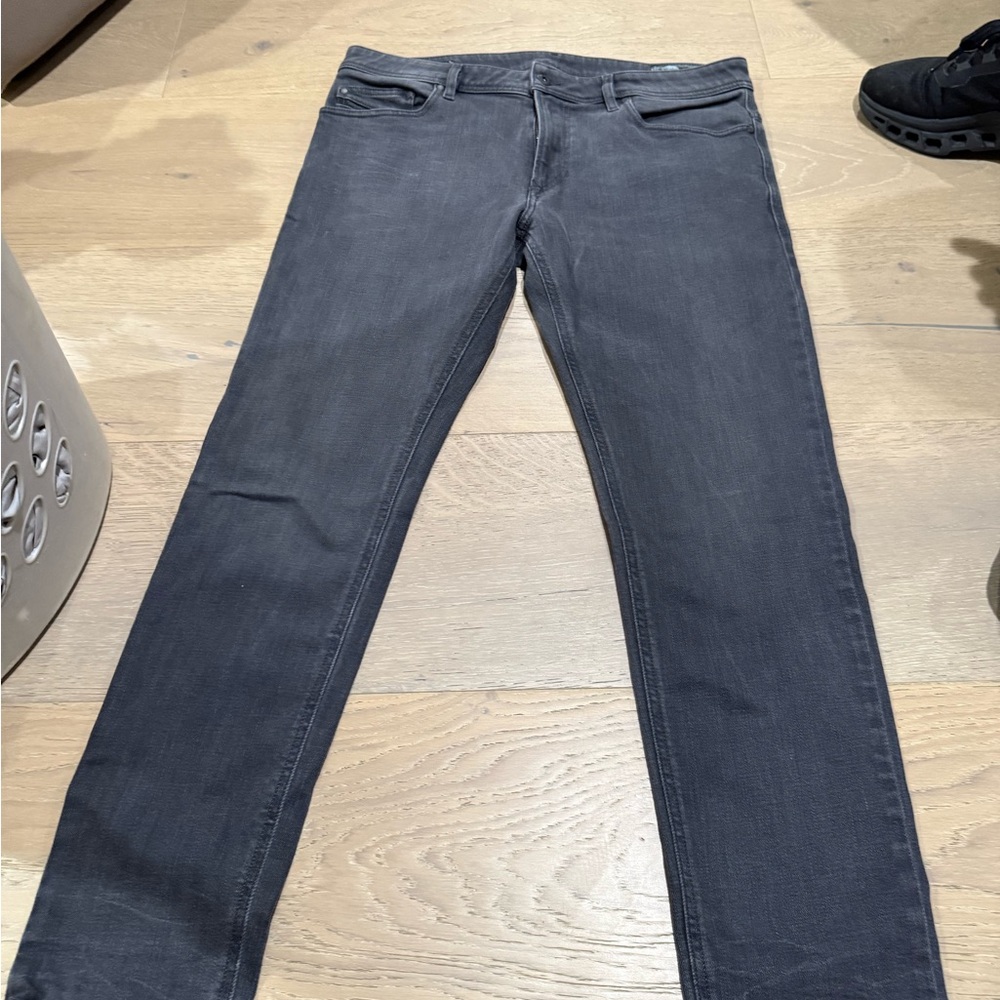 Diesel Men's Charcoal Skinny Jeans